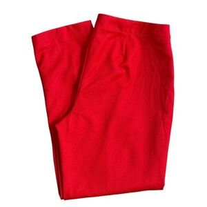 A5 Talbots Heritage Red Wool Blend Stretch Pants Size 12